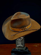 Sheriff of the West cowboy hat - top crown detail